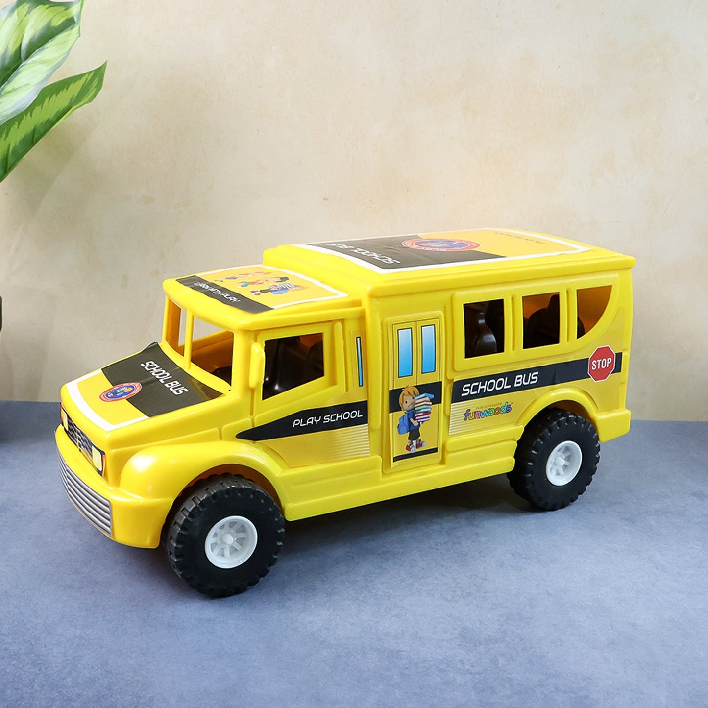 Funwoods Friction-Powered School Bus Toy - (1 Pc) signaturekarts