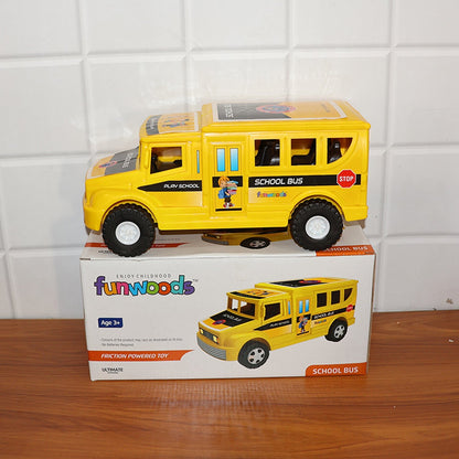 Funwoods Friction-Powered School Bus Toy - (1 Pc) signaturekarts