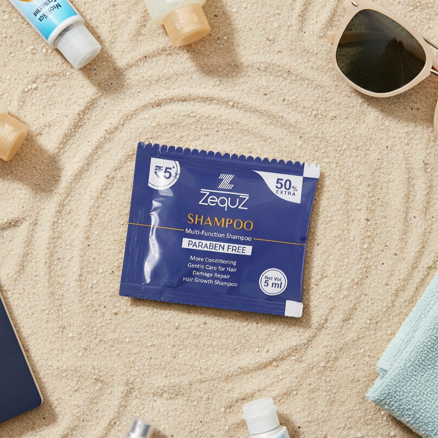 Zequz Paraben-Free Multi-Function Conditioning Shampoo Sachet (5 ML / 1 Pc) The Morsignaturekarts