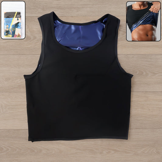 Men’s Slim Fit Sweat Shaper Tank Top (S/M, 1 Pc) signaturekarts