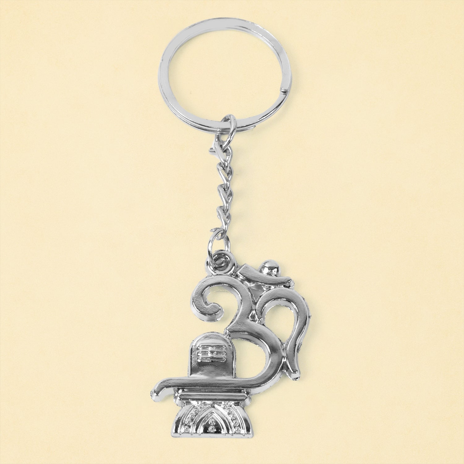 Shivling Trishul Metal Keychain Set (5 Pc Mix Design) signaturekarts