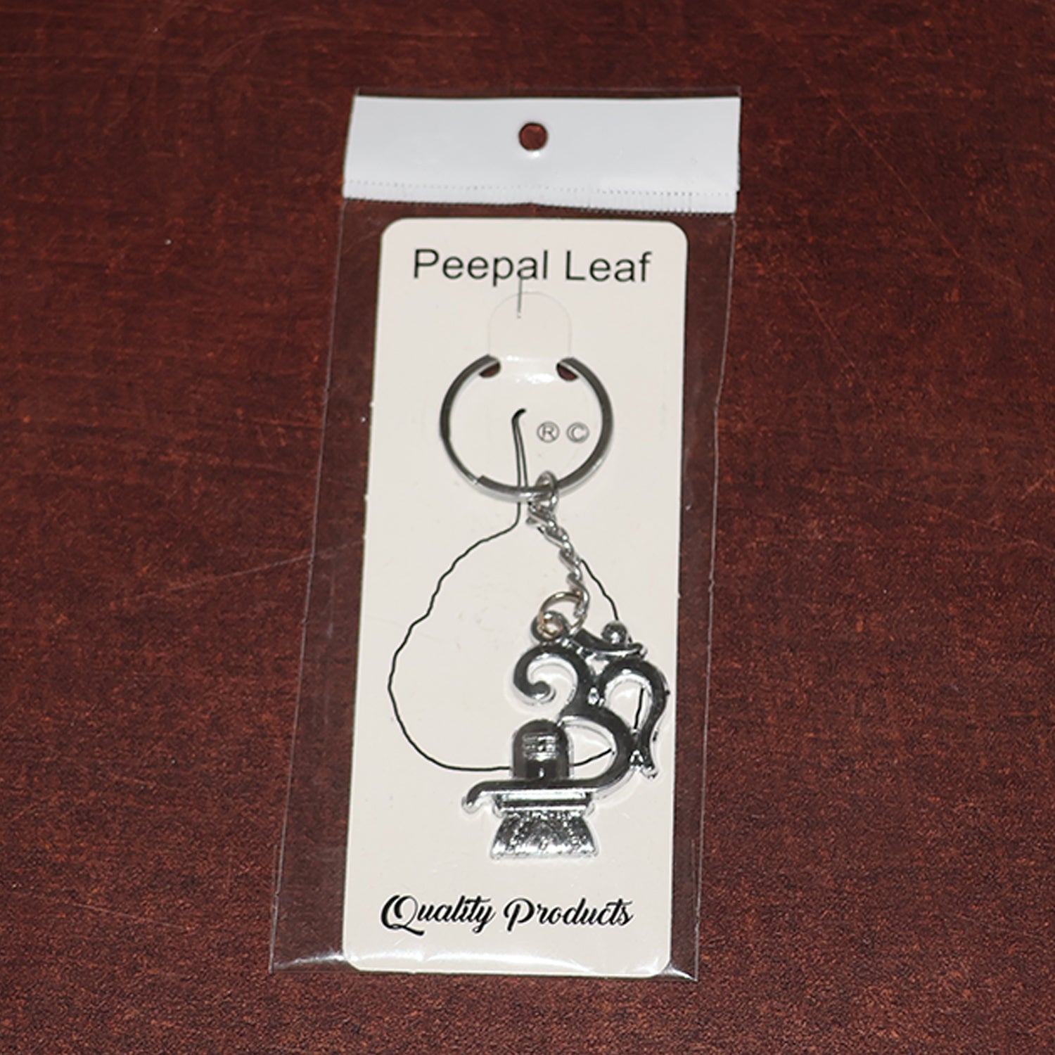 Om with Shivling Metal Keychain (1 Pc) signaturekarts