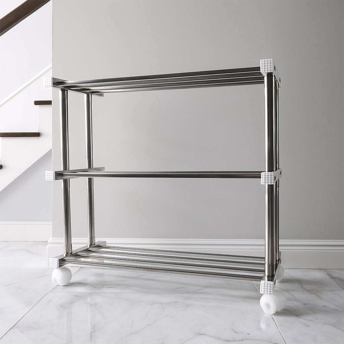 Supermom Stainless Steel Multipurpose Shoe & Storage Rack - (1 pc) signaturekarts