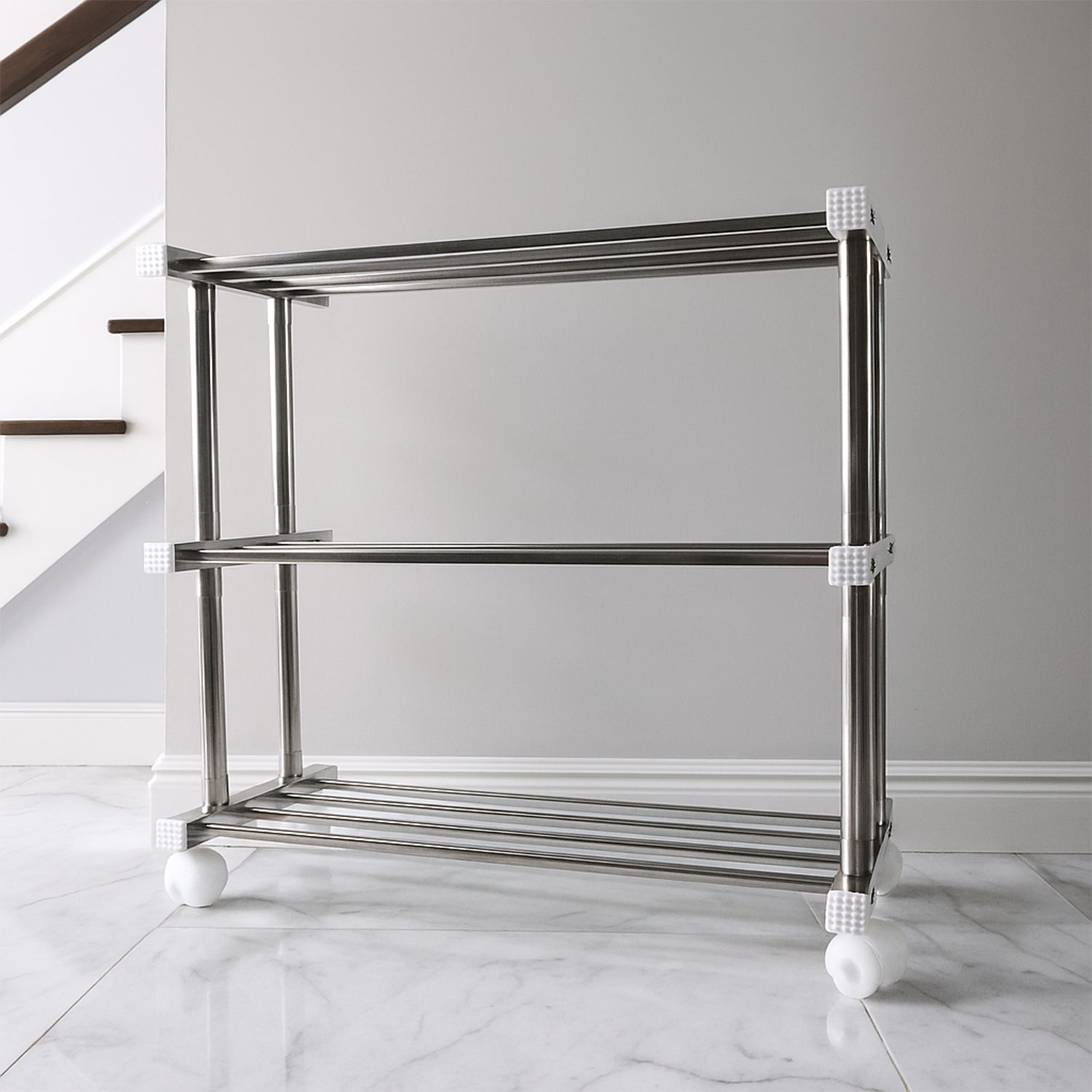 Supermom Stainless Steel Multipurpose Shoe & Storage Rack - (1 pc) signaturekarts