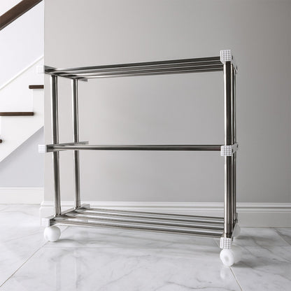 Supermom Stainless Steel Multipurpose Shoe & Storage Rack - (1 pc) signaturekarts