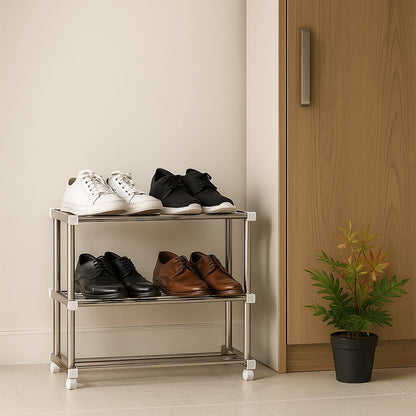 Supermom Stainless Steel Multipurpose Shoe & Storage Rack - (1 pc) signaturekarts