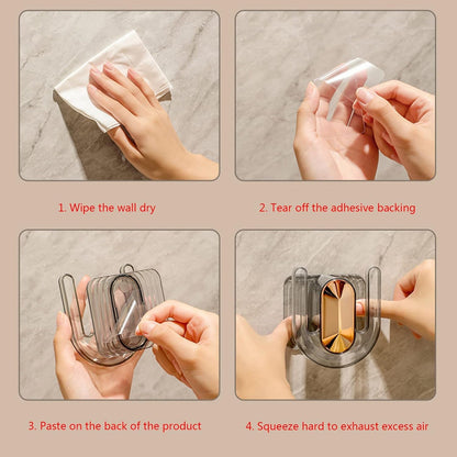 Self-Adhesive Wall Mount Slipper Holder (1 Pc) signaturekarts