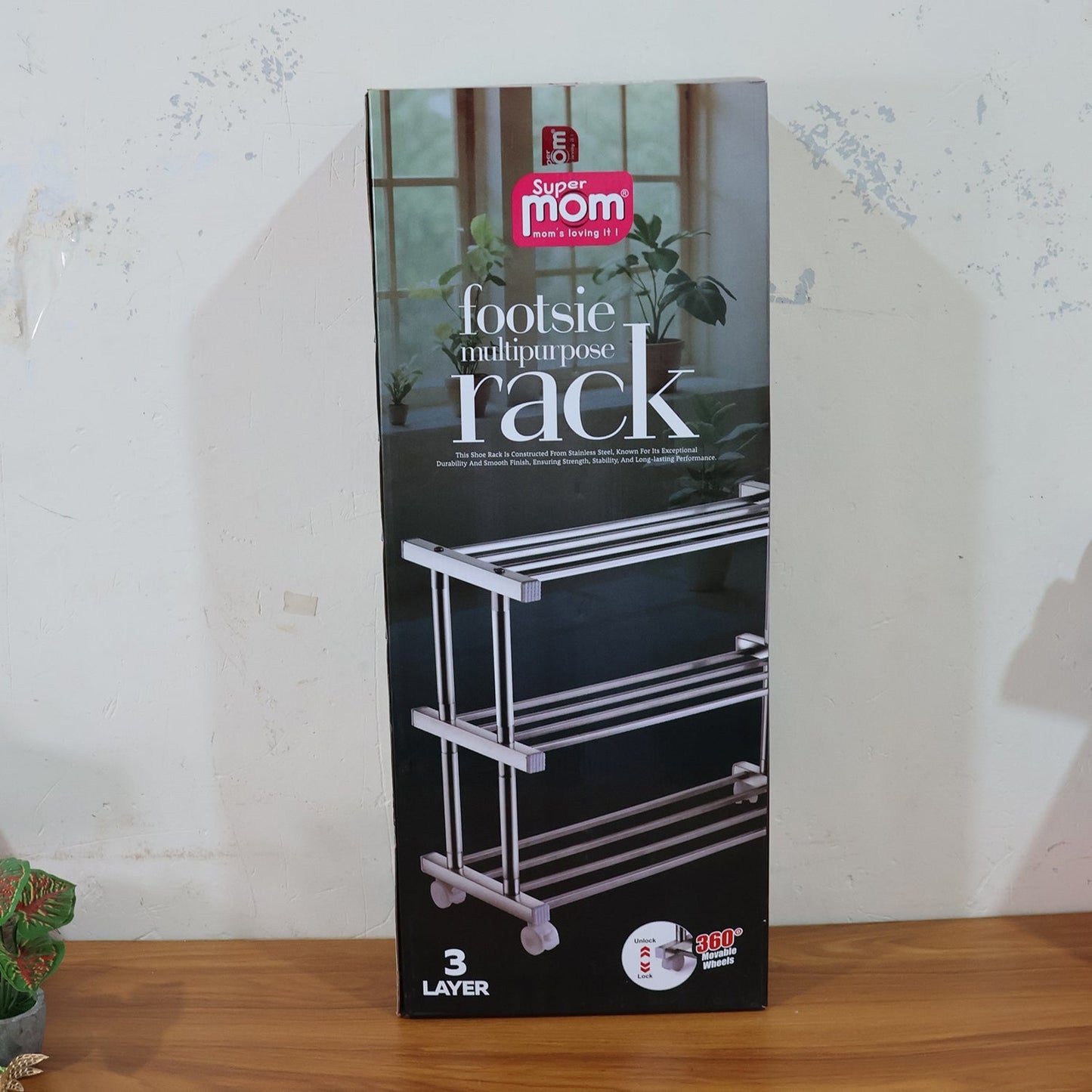 Supermom Stainless Steel Multipurpose Shoe & Storage Rack - (1 pc) signaturekarts