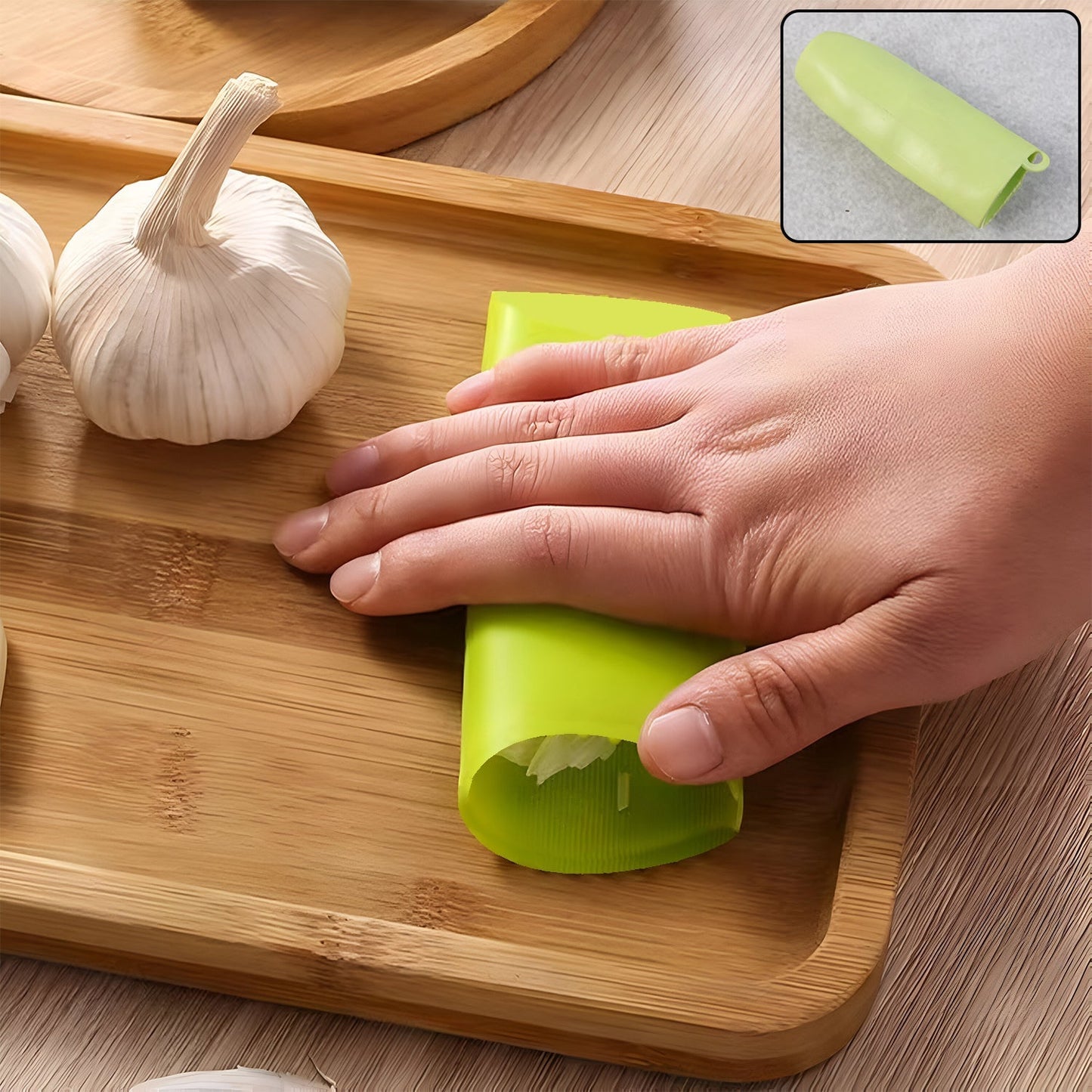 Silicone Garlic Peeler Tube Easy Hand Roller Peeling Tool (1 Pc) signaturekarts