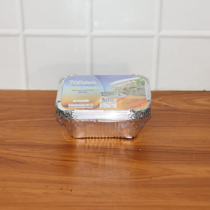 Freshee Aluminium Food Container with Lid — 450 ml — 10 Pc signaturekarts