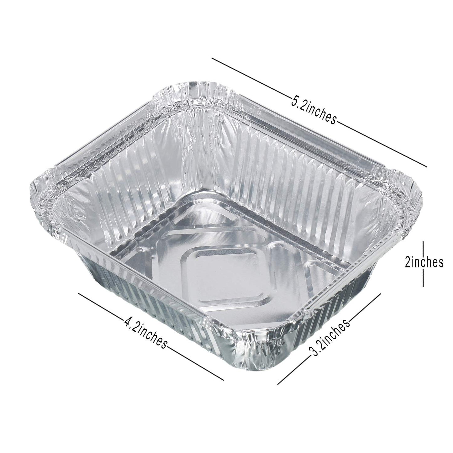 Freshee Aluminium Food Container with Lid — 450 ml — 10 Pc signaturekarts