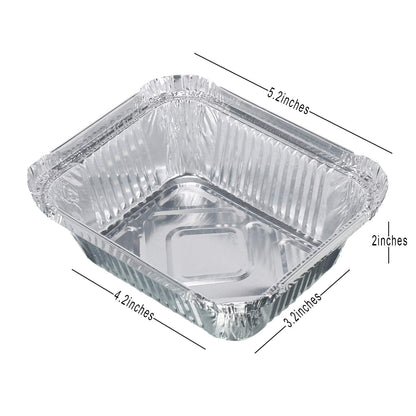 Freshee Aluminium Food Container with Lid — 450 ml — 10 Pc signaturekarts