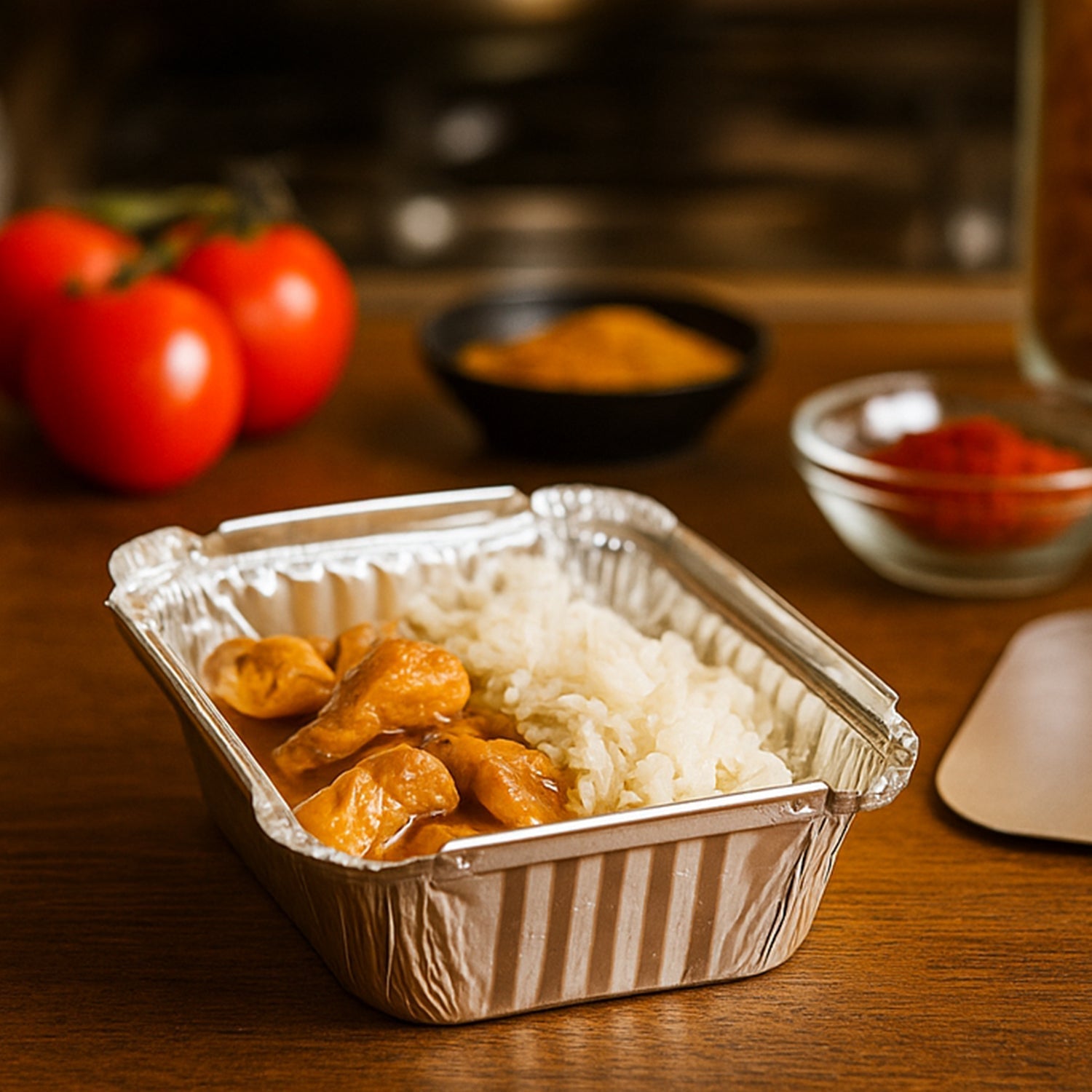 Disposable Aluminium Food Containers with Lids – 250 ml Capacity (Pack of 25) signaturekarts