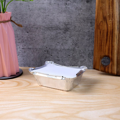 Disposable Aluminium Food Containers with Lids – 250 ml Capacity (Pack of 25) signaturekarts