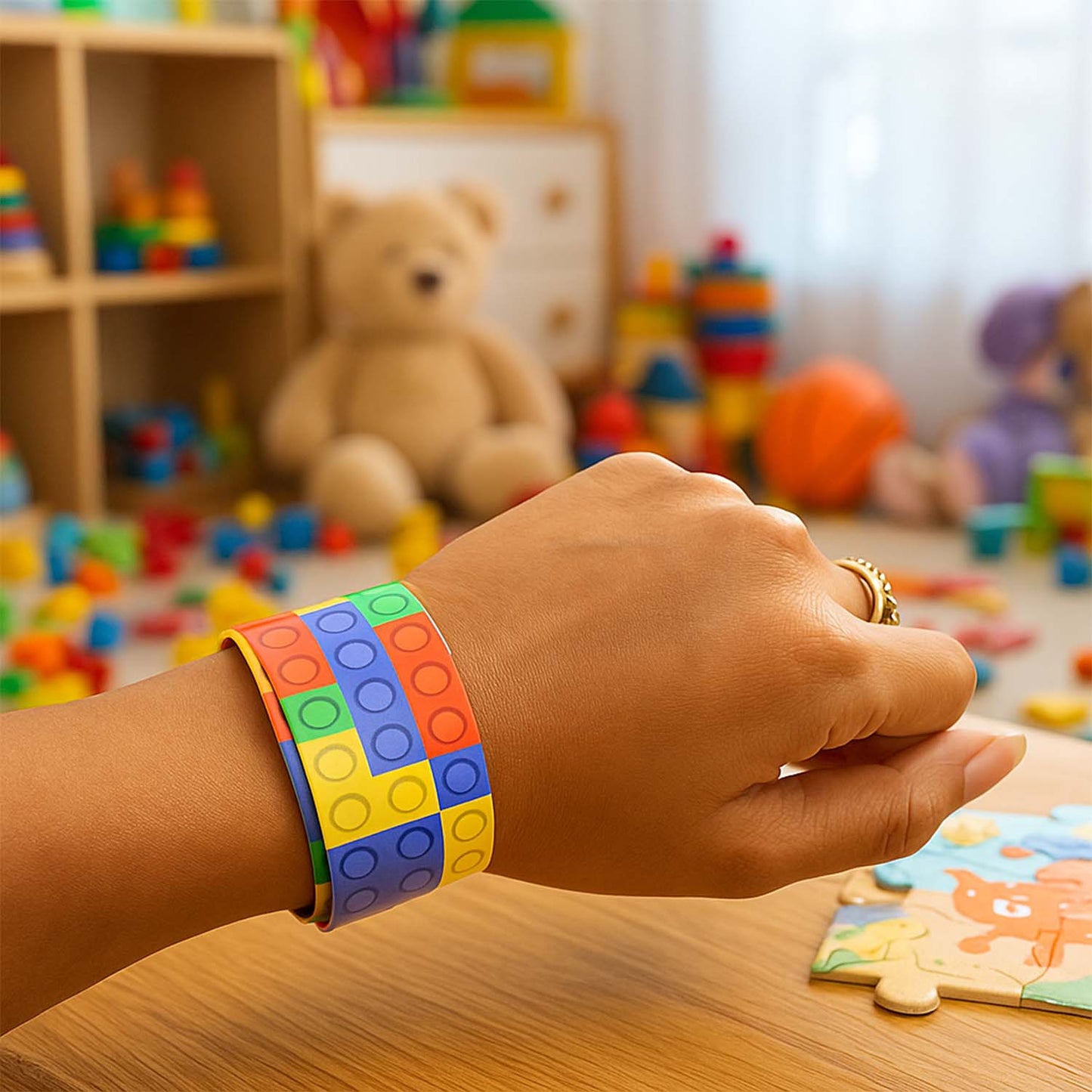 Colorful Snap Slap Bracelet Toy (1 Pc ) signaturekarts