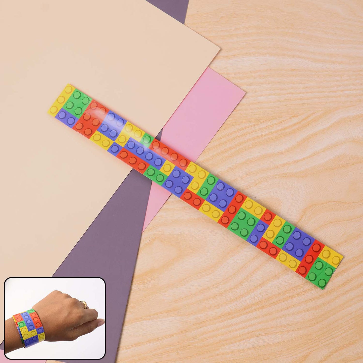 Colorful Snap Slap Bracelet Toy (1 Pc ) signaturekarts