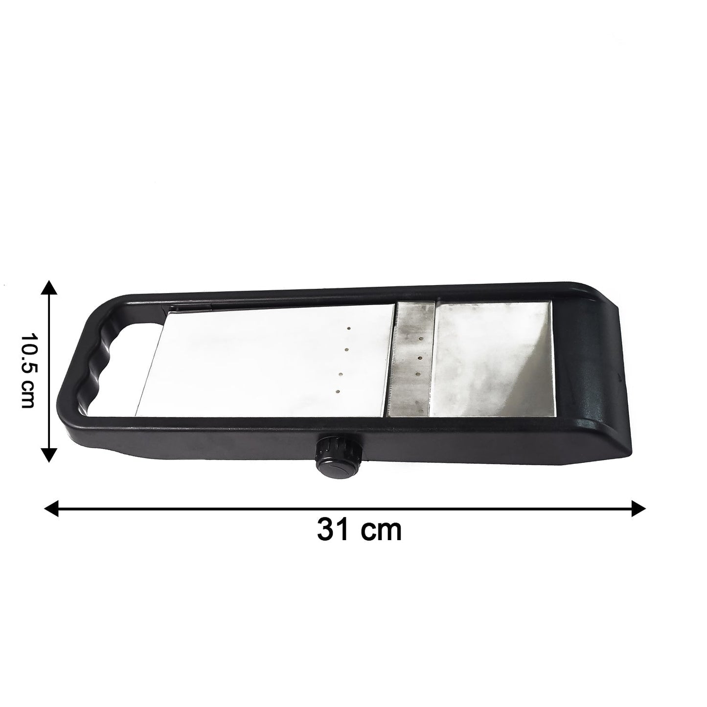 Supermom Adjustable Plastic Slicer, 1-Piece, Black / Silver Your Brand