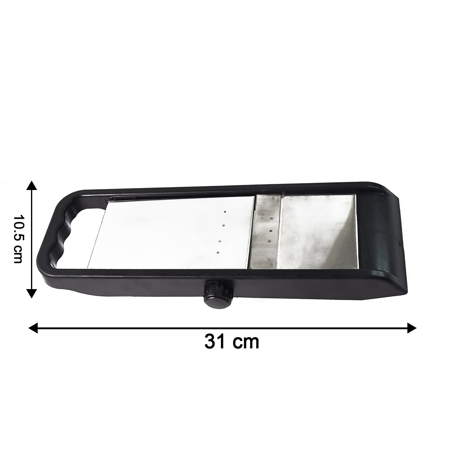 Supermom Adjustable Plastic Slicer, 1-Piece, Black / Silver Your Brand