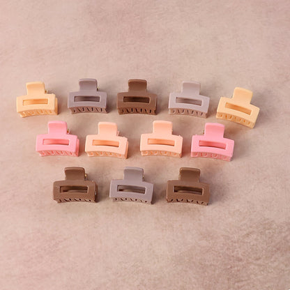 Stylish Mini Hair Claw Clips Set, 12 Pc The Morsignaturekarts