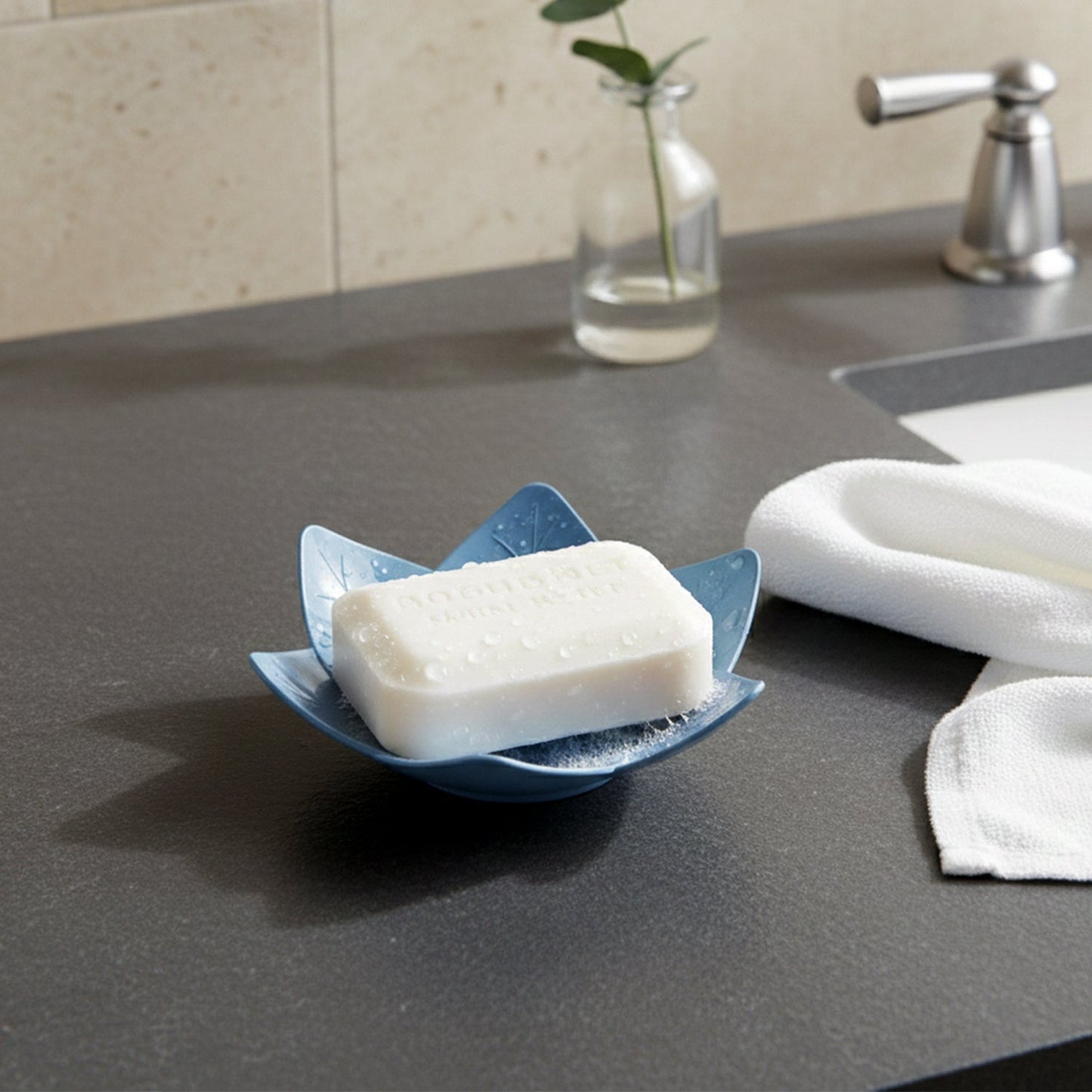 Supermom 3-Piece Lotus Blossom Design Soap Holder Set The Morsignaturekarts