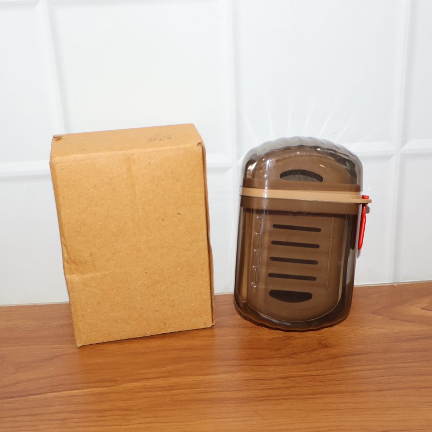 Premium Plastic Soap Box with Drain Tray & Protective Cover The Morsignaturekarts