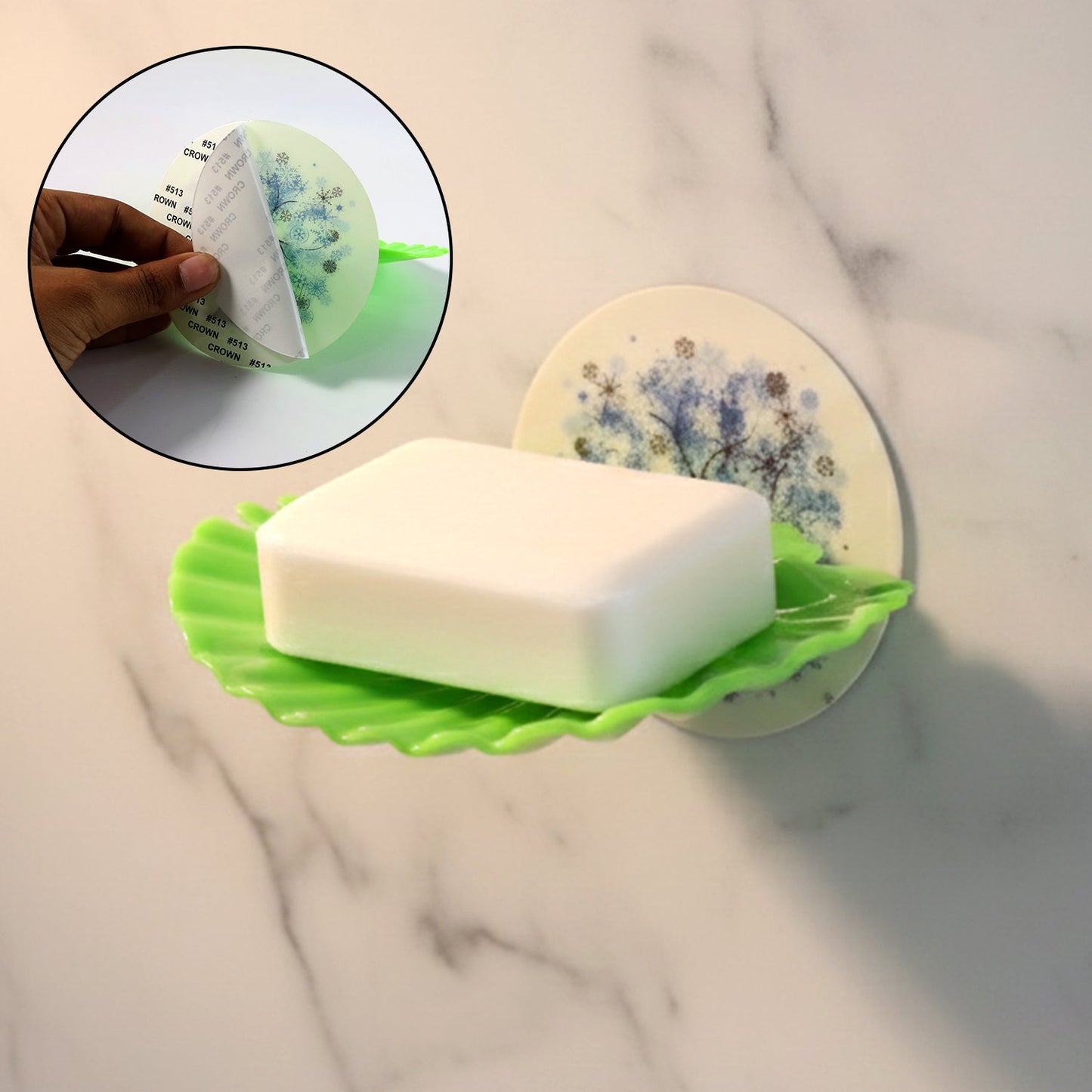 Premium Self-Adhesive Wall-Mounted Soap Holder Tray (1 Pc) The Morsignaturekarts