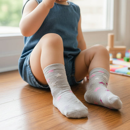 Kids Star Pattern Soft Ankle Socks (1 Pc) The Morsignaturekarts