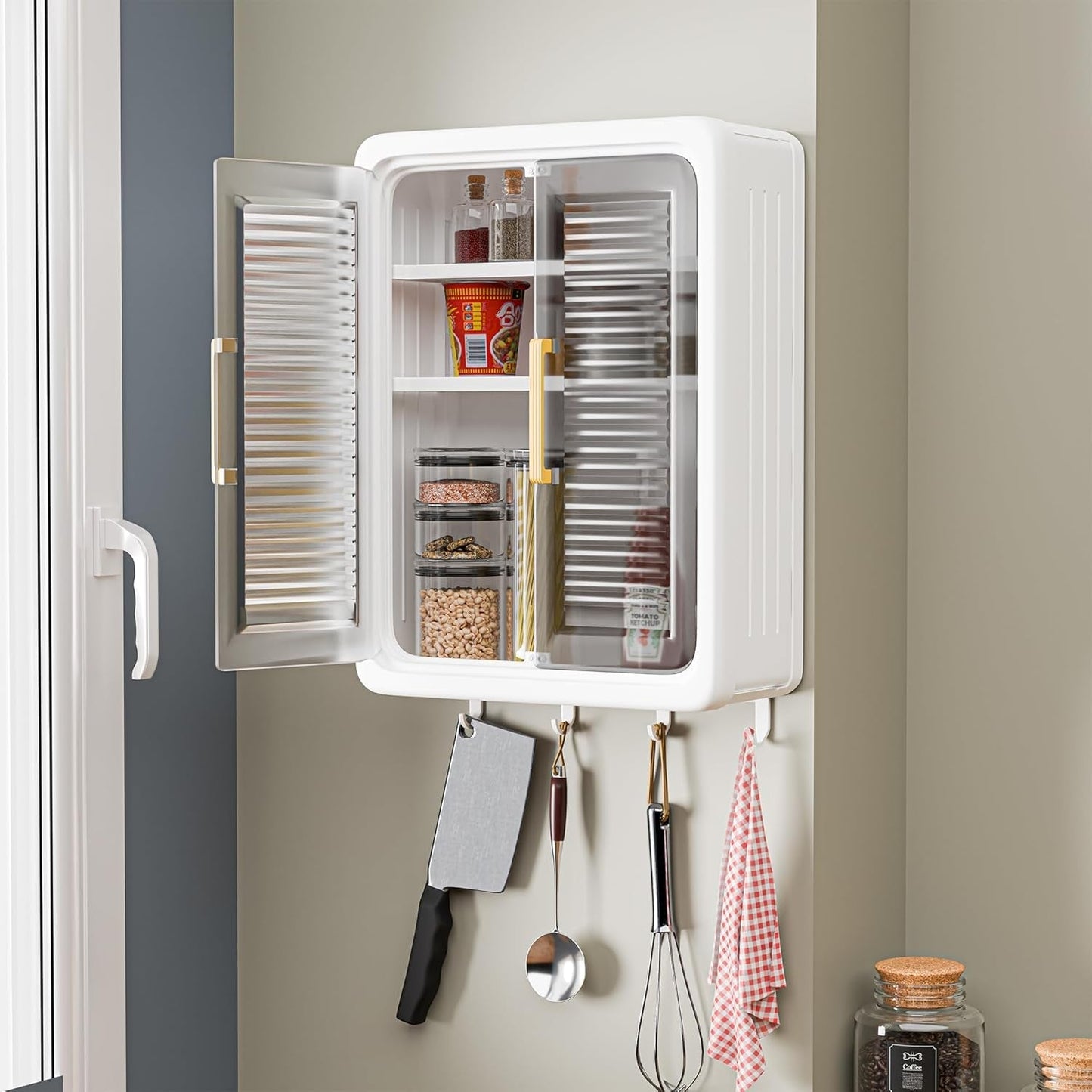 Large Wall-Mounted Kitchen Storage Cabinet Set The Morsignaturekarts