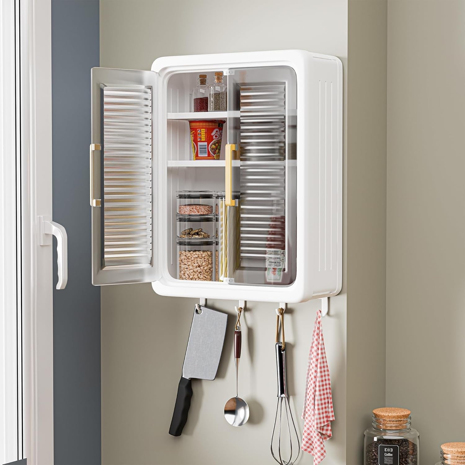 Large Wall-Mounted Kitchen Storage Cabinet Set The Morsignaturekarts