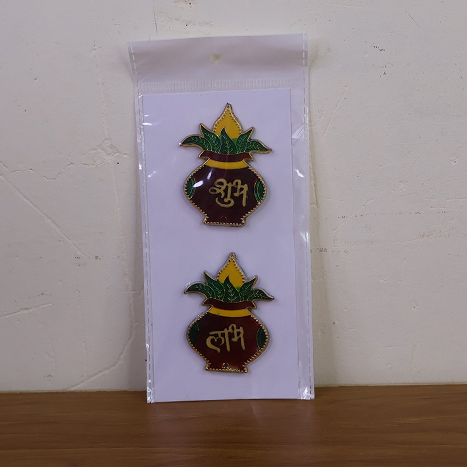 Shubh Labh Kalash Shaped Wall Hangings (2 Pc) signaturekarts