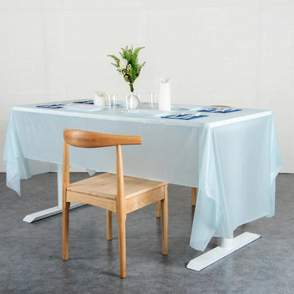 Waterproof Disposable Plastic Table Cover 137 × 183 cm signaturekarts