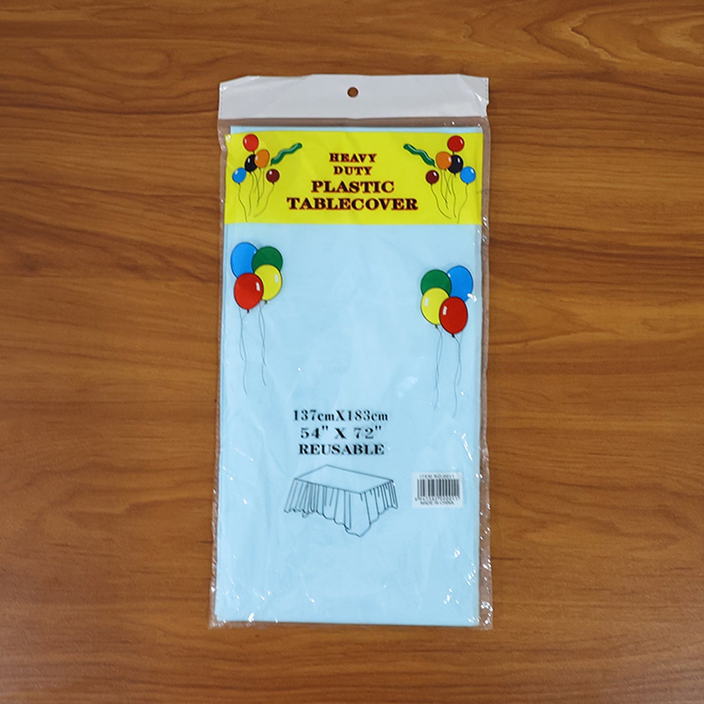 Waterproof Disposable Plastic Table Cover 137 × 183 cm signaturekarts