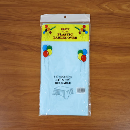 Waterproof Disposable Plastic Table Cover 137 × 183 cm signaturekarts