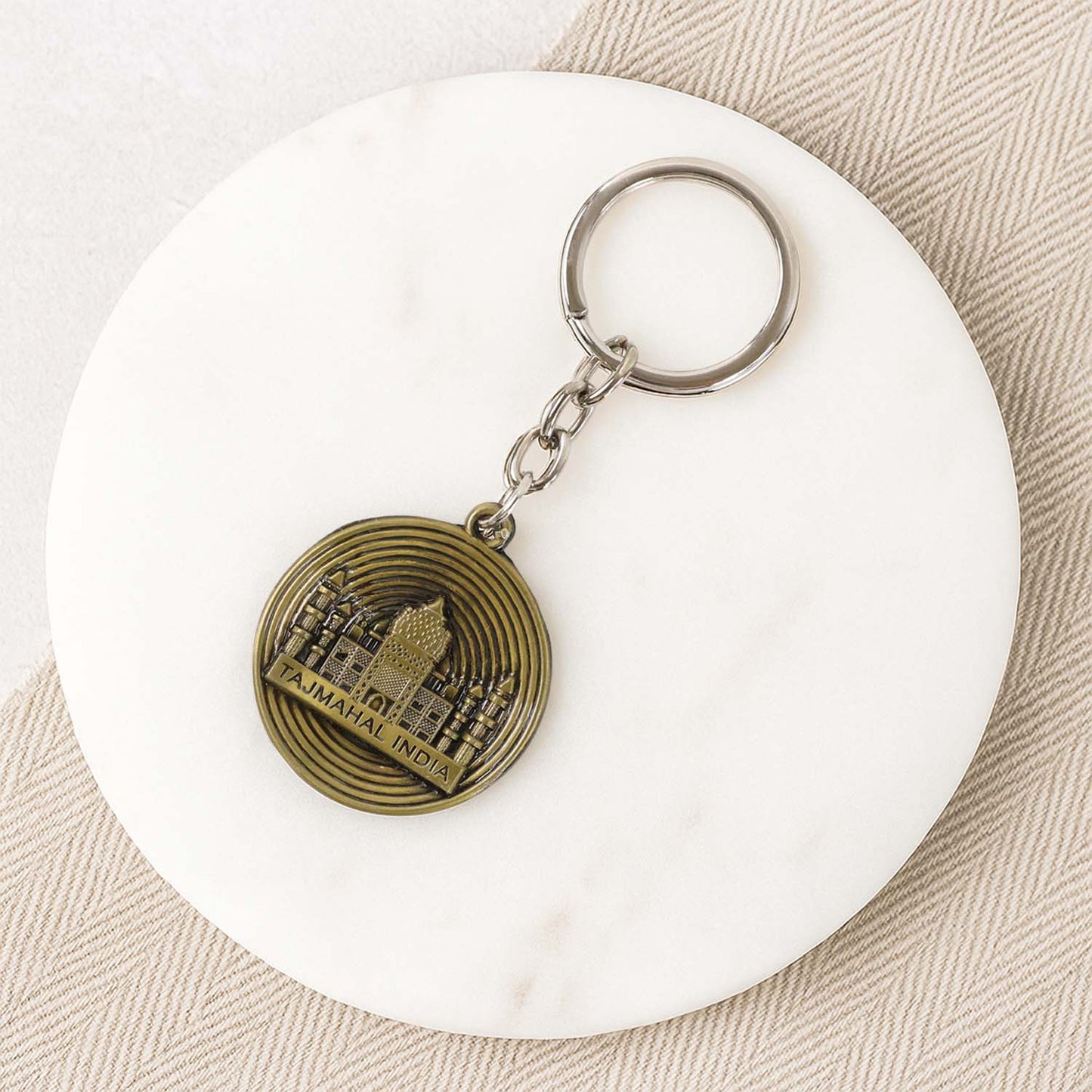 Premium Taj Mahal India Souvenir Keychain  (1 Pc) signaturekarts