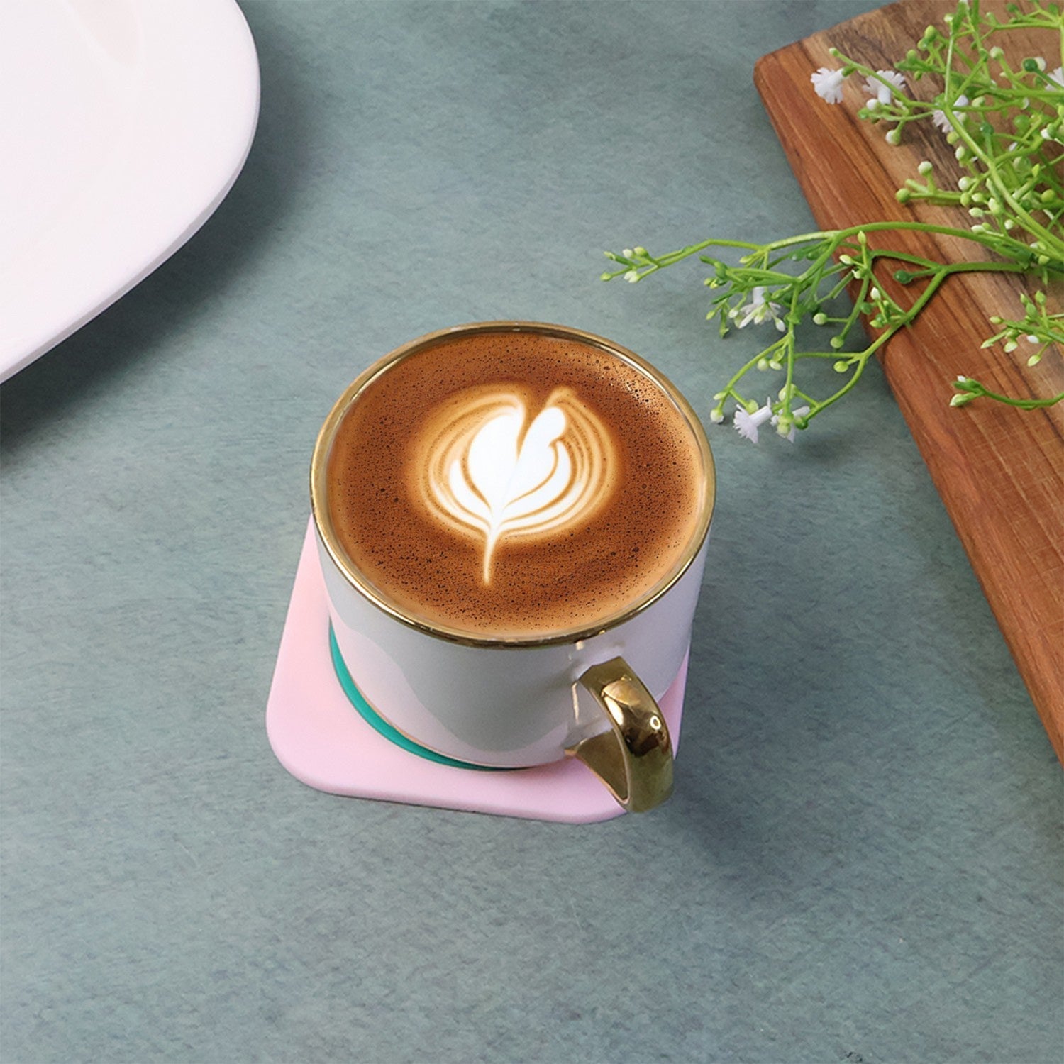 Premium Silicone Drink Coaster (1 Pc, 8×8 cm / Mix Design) signaturekarts