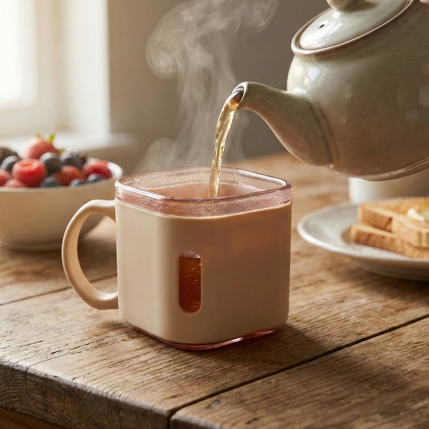 Premium Square Shape Tea Cup Set – 6-Piece (150 ML) The Morsignaturekarts
