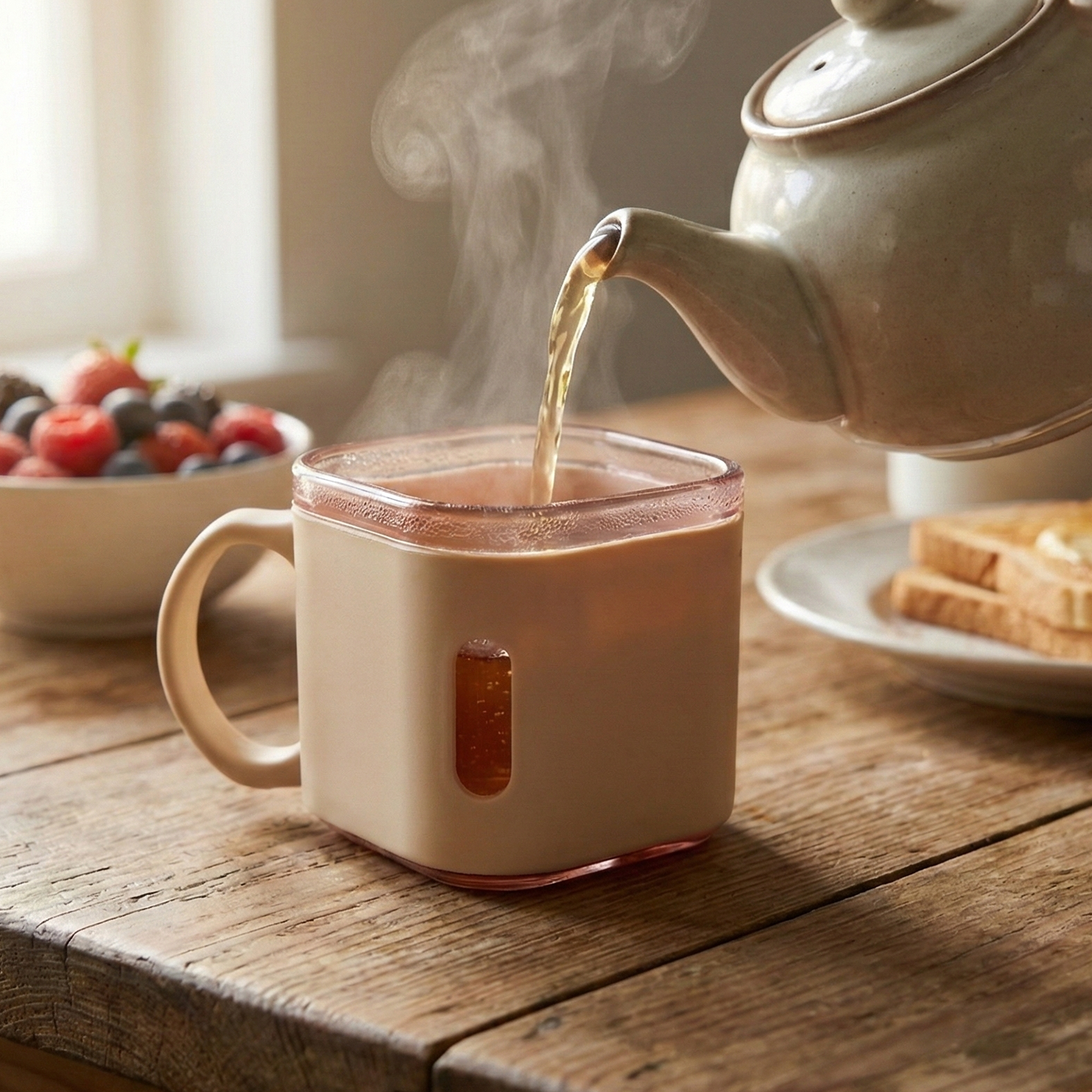Premium Square Shape Tea Cup Set – 6-Piece (150 ML) The Morsignaturekarts