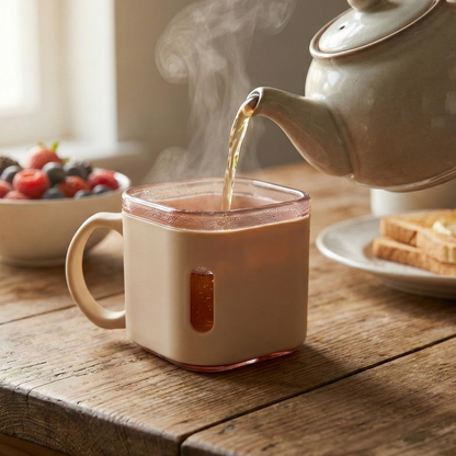 Premium Square Shape Tea Cup Set – 6-Piece (150 ML) The Morsignaturekarts