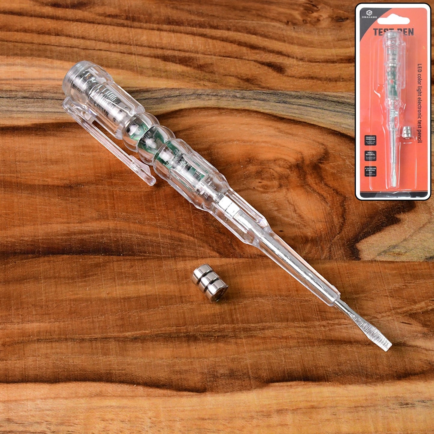 Electrical Detector Slotted Screwdriver With Small Batteries (1 Pc) Signature kart