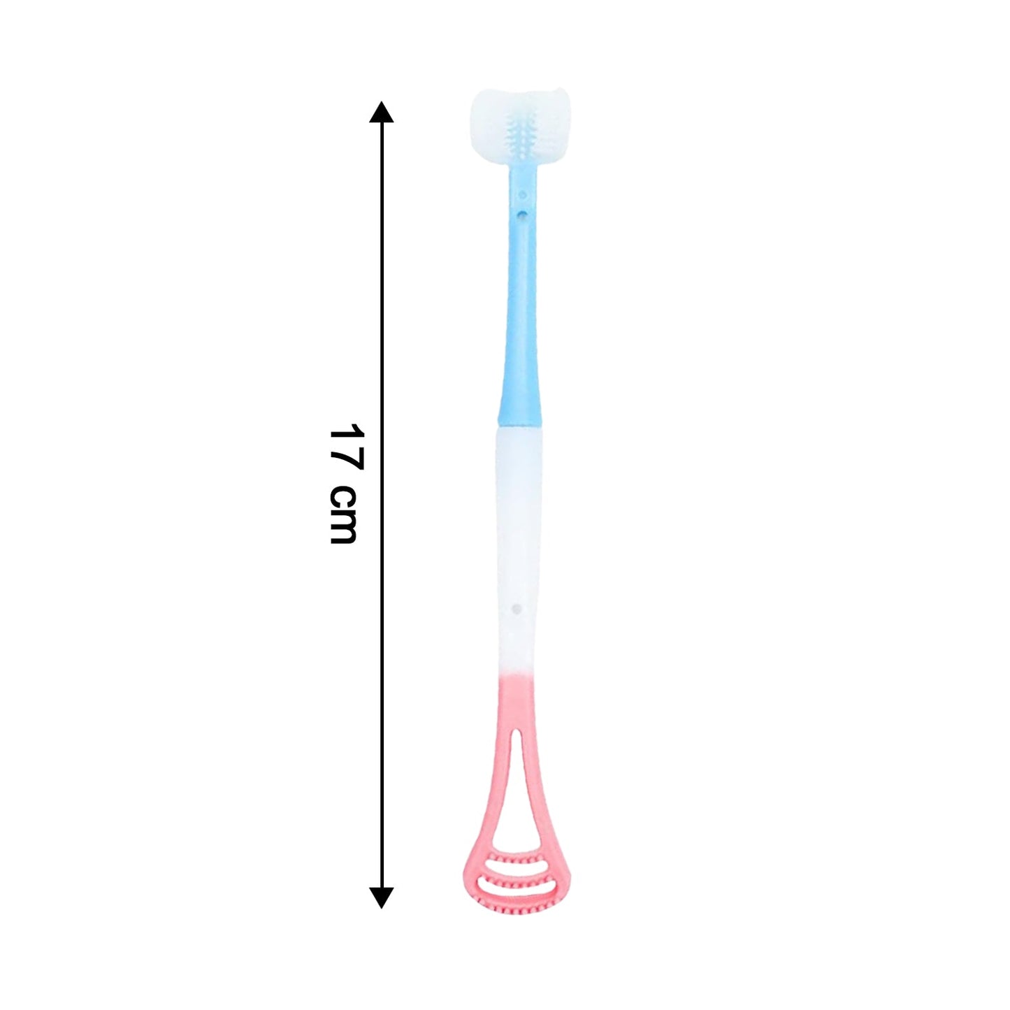 2-in-1 Baby Tongue Cleaner and Oral Massager Stick with Soft Silicone Brush Head The Morsignaturekarts