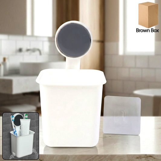 Wall-Mounted Toothbrush & Bathroom Storage Organizer (1 Pc) The Morsignaturekarts