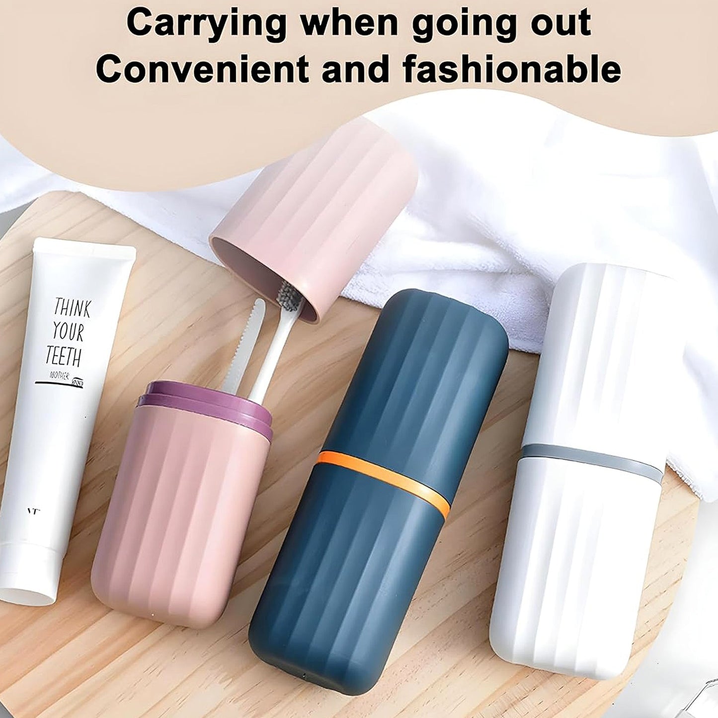 Plastic Hygienic Toothbrush Travel Portable Case (2 Pc) The Morsignaturekarts