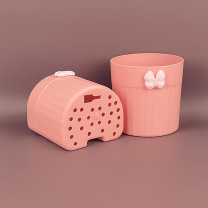 Premium Wall-Mounted Toothbrush Holder with Butterfly Design (2 Pc) signaturekarts