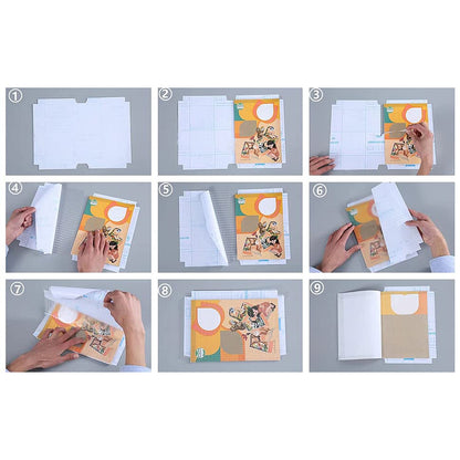 Premium Transparent Adhesive Book Cover Sheets (Mix Size / 30 Pc) signaturekarts