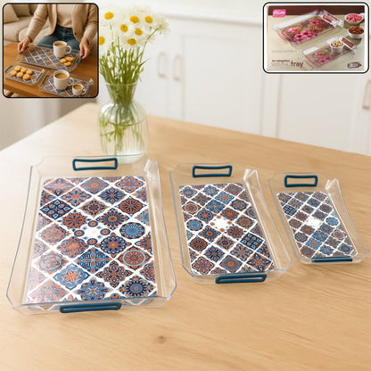 Supermom 3-Piece Multipurpose Serving Tray - (3 Pc / Set) signaturekarts