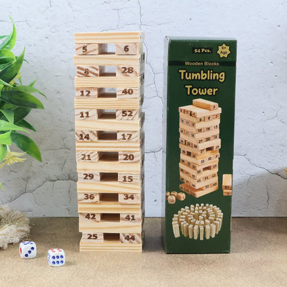 Tumbling Tower Wooden Blocks Game - (Set) signaturekarts