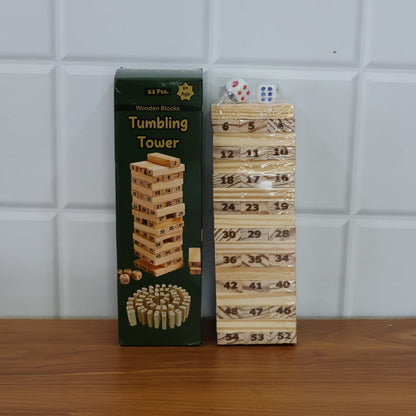 Tumbling Tower Wooden Blocks Game - (Set) signaturekarts