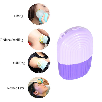 Beauty Ice Roller for Face & Eye – Reusable Facial Massager (Purple Color) Signature Kart