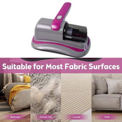 Powerful Suction Portable Handheld Vacuum Cleaner - Low Noise Vacuum Cleaner for Bed - Cordless Vacuum Cleaner for Car Seat Crevices Pillows, Mattresses, Sofas Wireless Anti Dust and Mite Cleaner signaturekarts