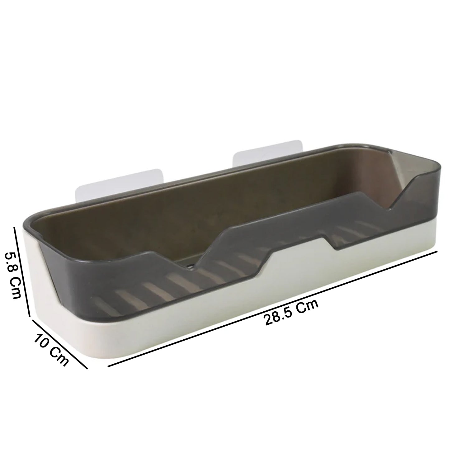 Wall Mounted Self Adhesive Plastic Storage Shelf (1 Pc) The Morsignaturekarts